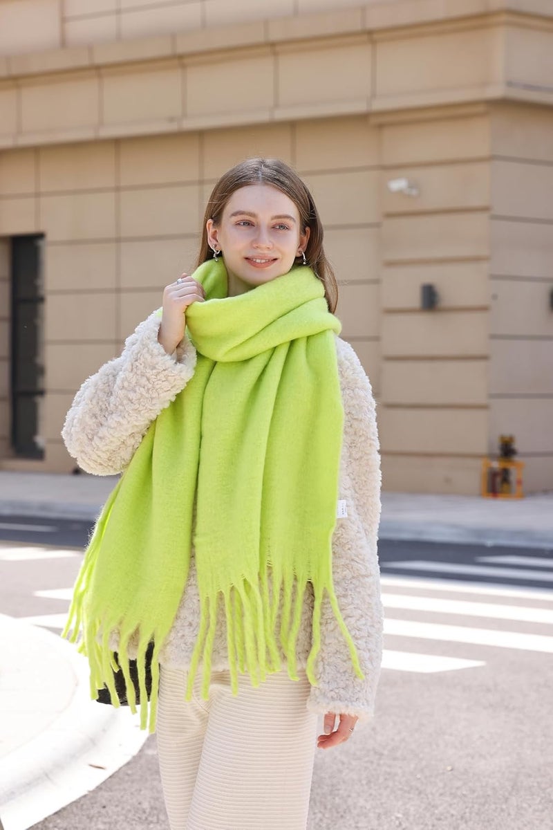 Wander Agio Winter Warm Scarf Long Pashmina Extra Large Shawls and Wraps for Women Large Blanket Scarves Solid - Image 1